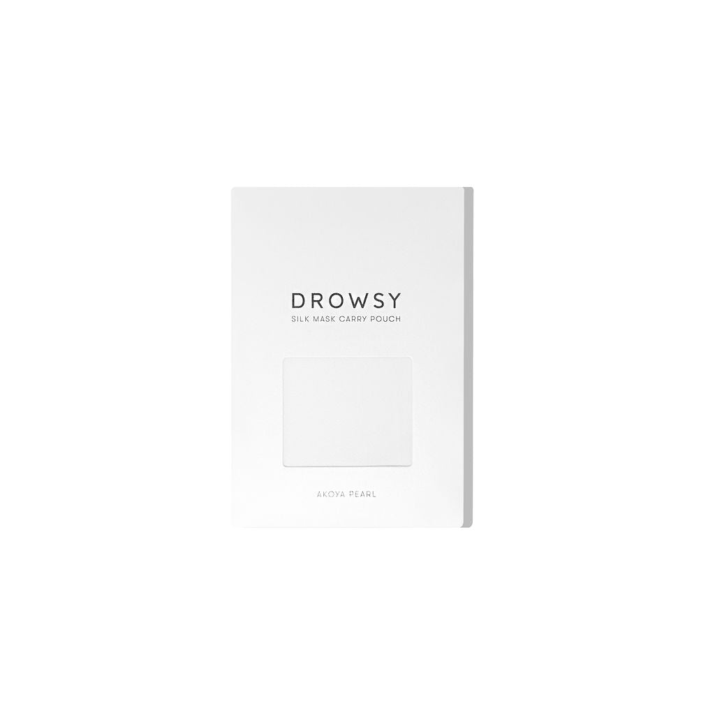 Drowsy Sleep Co Akoya Pearl Silk Eye Mask Carry Pouch