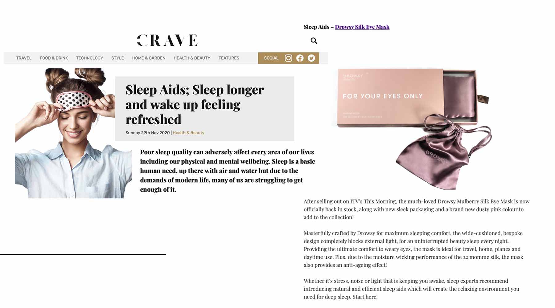 Drowsy Sleep CRAVE