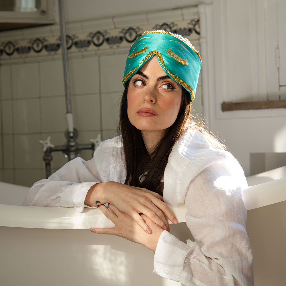 Breakfast at Drowsy Silk Sleep Mask 