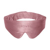 Introducing the Featherweight Silk Eye Mask Damask Rose by us.drowsysleepco—a luxurious pink mulberry silk sleep mask, beautifully embroidered with DROWSY on the front and showcased against a crisp white background. The perfect accessory for restful nights.
